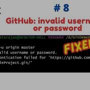 Git 8 How To Fix GitHub Invalid Username Or Password Natasatech