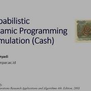 Week5 1 Probabilistic Dynamic Programming Formulation Cash Management