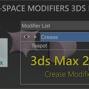 Crease Modifier In Autodesk 3ds Max Object Space Modifiers 3ds Max 2021 In Hindi Urdu