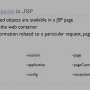 J1 JSP Introduction Implicit Objects
