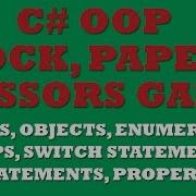 C Rock Paper Scissors Game OOP Enum Switch Statements Loops