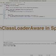 BeanClassLoaderAware In Spring