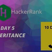 Day 5 Inheritance 10 Days Of Javascript HackerRank