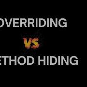 What Is The Difference Between Method Overriding And Method Hiding In C NET