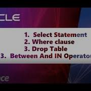 Drop Table Select Statement Where Clause IN And Between Operator Oracle DBA By SAMI