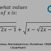 INTERNATIONAL MATHEMATICAL OLYMPIAD 1959 ALGEBRA CHALLENGE