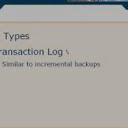Backup Types Lesson 11 7