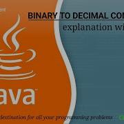 How To Convert Binary To Decimal Number Binary To Decimal Converter Java Programming