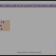 Compiler Construction Syntax Directed Translation Implementation Of Three Address Code