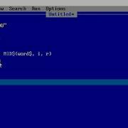 Qbasic Program Using MID String Function 2