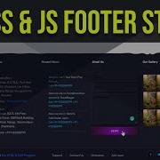 20 CSS And Javascript Footers With Codepen Codes HTML CSS Footers