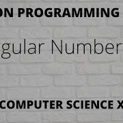 Python Program To Check Triangular Numbers Hindi