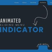 Animated Sliding Menu Indicator Using Javascript Curve Outside