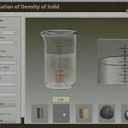 Determination Of Density Of Solid Virtual Simulation Science Experiment