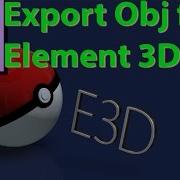Export Obj Models In After Effect With Element 3D Quick Tutorial