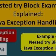 Nested Try Block Example Explained Java Exception Handling