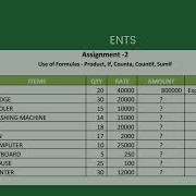 Let S Solve Assignment 2 From 50 Ms Excel Assignments