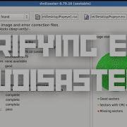 Verify Error Correction Code ECC In Dvdisaster
