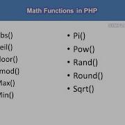 PHP Math Functions Math Functions In PHP Simple Code Simplecode