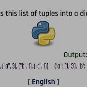 Converts This List Of Tuples Into A Dictionary Python English Tutorial 2023