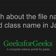 Myth About The File Name And Class Name In Java GeeksforGeeks