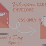 Valentine S Day Envelope Card Using Css Only Valentine Day Special Animated Card Hover Effect