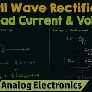 Full Wave Rectifier DC Load Current DC Load Voltage