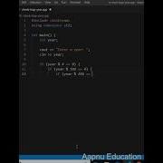 Check Leap Year In C Program Shorts Leapyear Checkleapyear Aapnueducation Cplusplusprogram