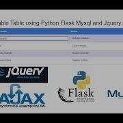 Live Editable Table Using Python Flask Mysql And Jquery Ajax
