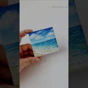 Seascape Painting Minicanvas Acrylicpainting Artwork Beach Cuteart Shorts