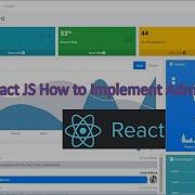 React JS How To Implement AdminLTE