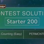 Permutation Counting Easy PERMCNTEZ Starter 200 CodeChef Official Solution