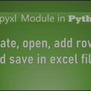 Append Content In Excel Sheet In Python Via Openpyxl Module