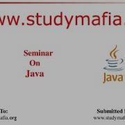 Java Ppt Presentation Seminar
