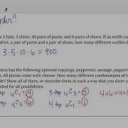 11 4 Video Permutations Combinations Extra Examples