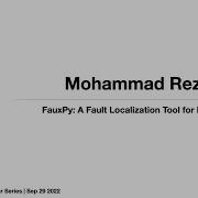 Mohammad Rezaalipour SISeminarSeries September 29 2022