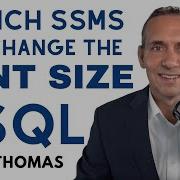 SQL Server Launch SQL Server Managment Studio SSMS And Change Fonts With Billy Thomas ALLJOY Data