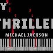 THRILLER Michael Jackson EASY Piano Tutorial
