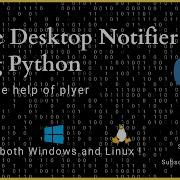 Create Desktop Notifier Using Python Plyer SOP