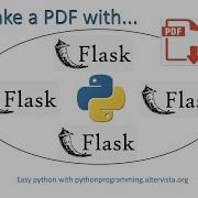 Render Html To A Pdf With Python And Flask