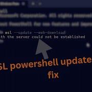 Powershell Wsl Update Error Fix