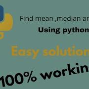 How To Find Mean Median And Mode Using Python