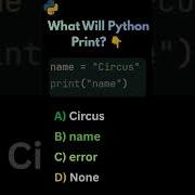 Will Python Print String Or Variable Python Quiz Shortsvideo Pythonforbeginners