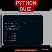 PYTHON QUIZ Ai Math Blockchain Motivation Python Pythoncode Coding Cod Quiz Mcq