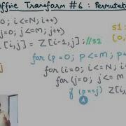 Compiler Design Module 155 Affine Transform 6 Loop Interchange