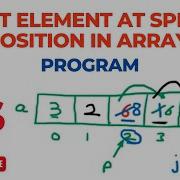 Program To Insert Element At Specific Position In Array Data Stricture DS C Programming