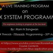 Session 12 POSIX Threads Programming Linux Programming Linux Application Programming