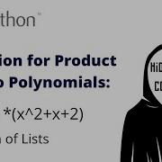 Product Of Two Polynomials In Python Function For Multiplying Polynomials In Python