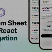 Blur Bottom Sheet Using React Navigation React Native Expo Tutorial