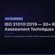 ISO 31010 Risk Assessment Techniques Complete Guide To Risk Analysis Methods